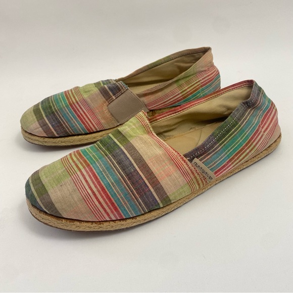 VTG QUICKSILVER Alpargatas Espadrilles Mens 10 Slip On Stripes Beach Shoes main image 13